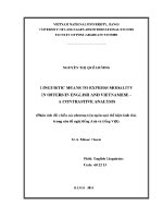 Luận văn linguitic means to express modality in offers in english and vietnamese a contrastive analysis