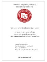 Tiểu Luận Lý Luận Về Quy Luật Giá Trị Trong Nền Kinh Tế Thị Trường Và Sự Vận Dụng Vào Thực Tiễn Ở Việt Nam.pdf