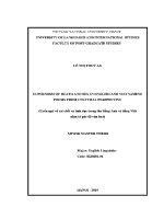 Luận văn euphemism of death and sex in english and vietnamese poems from cultural perspective
