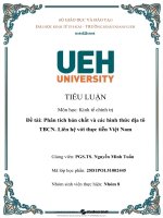 Tiểu luận phân tích bản chất và các hình thức Địa tôtbcn liên hệ với thực tiễn việt nam