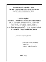 Luận văn designing a supplementary reading syllabus for grade 11 english gifted students at phan boi chau specializing high school nghe an