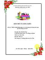 Sáng kiến kinh nghiệm một số giải pháp giúp trẻ 24 36 tháng tuổi hứng thú tham gia hoạt Động tạo hình