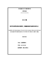 Luận văn 现代汉语烹饪类动词研究 与越南语相对应的动词对比