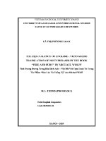 Luận văn the equivalence of english and vietnamese translation of noun phrases in the book fire and fury by michael wolff