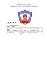 Môn hình sự 2 Đề bài tình huống số 6
