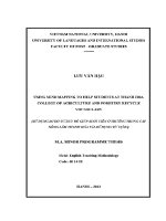 Luận văn sử dụng sơ Đồ tư duy Để giúp sinh viên Ở trường trung cấp nông lâm thanh hóa tái sử dụng từ vựng