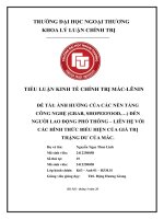 Tiểu luận giá trị thặng dư trong học thuyết của c mác liên hệ với Ảnh hưởng của nền tảng công nghệ Đến người lao Động phổ thông