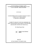 Luận văn a mixed method study on students’ speaking anxiety