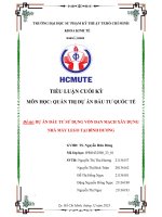 Môn học quản trị dự Án Đầu tư quốc tế Đề tài dự Án Đầu tư sử dụng vốn Đan mạch xây dựng nhà máy lego tại bình dương