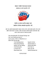 Phân Định biển theo công Ước liên hợp quốc về luật biển năm 1982 và thực tiễn Áp dụng phân Định vịnh bắc bộ giữa việt nam và trung quốc