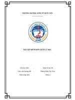 Bài tập nhóm môn quản lý học