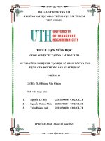 Đề tài công nghệ chế tạo hộp số giảm tốc và Ứng dụng của iot trong sản xuất hộp số