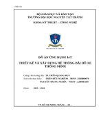 Đồ Án Ứng dụng iot thiết kế và xây dựng hệ thống bãi Đỗ xe thông minh 2