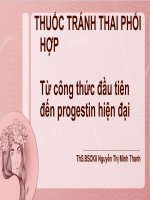 Coc từ công thức Đầu tiên Đến progestin hiện Đại dr minh thanh   d1