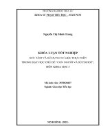 Sưu tầm và sử dụng tư liệu thực tiễn trong dạy học chủ Đề con người và sức khỏe môn khoa học 5