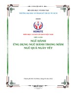 NGŨ HÀNHỨNG DỤNG NGŨ HÀNH TRONG MÂM NGŨ QUẢ NGÀY TẾT
