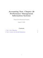 Chapter 20 performance management information system
