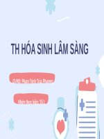 Thực hành Hóa sinh lâm sàng – Ca máu, dịch cơ thể và xơ vữa mạch máu, bệnh cơ tim (có đáp án phân tích)