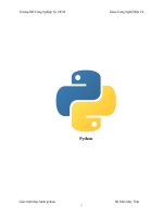 NGÔN NGỮ PYTHON