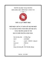 Tiểu luận triết học phép biện chứng về tăng trưởng kinh tế và môi trường