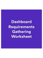 Dashboard Requirements Gathering Worksheet