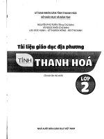 Tài liệu giáo dục Địa phương tỉnh thanh hoá lớp 2 tái bản lần thứ nhất