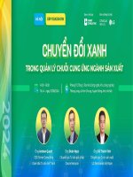 Chuyển Đổi xanh trong quản lý chuỗi cung Ứng ngành sản xuất