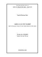 Một số dạng toán về số thập phân Ở tiểu học