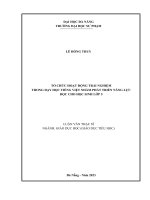 Tổ chức hoạt Động trải nghiệm trong dạy học tiếng việt nhằm phát triển năng lực Đọc cho học sinh lớp 5