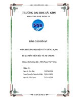 Báo cáo Đồ Án môn thương mại Điện tử và Ứng dụng Đề tài phần mềm Đặt vé xe online