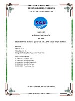Báo cáo kiểm thử phần mềm Đề tài kiểm thử hệ thống quản lý mua bán sách trực tuyến