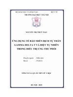 Tóm Tắt ỨNG DỤNG TẾ BÀO MIỄN DỊCH TỰ THÂN GAMMA DELTA T VÀ DIỆT TỰ NHIÊN TRONG ĐIỀU TRỊ UNG THƯ PHỔI
