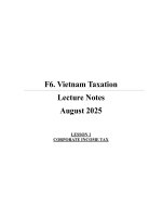 Bài giảng (lecture note) f6 acca phần thuế tndn (cit)