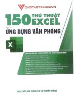 150 THỦ THUẬT EXCEL