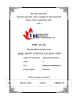 Tiểu luận quyền nuôi con sau ly hôn