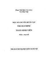 MỘT SỐ CHUYÊN ĐỀ THI OLYMPIC TOÁN