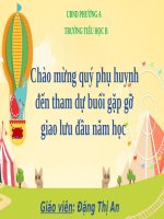Họp phụ huynh  Đầu năm