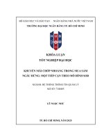 Khuyến mãi chớp nhoáng trong mua sắm ngẫu hứng một tiếp cận theo mô hình sor (khóa luận tốt nghiệp Đại học)