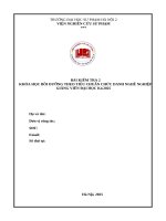 Bài kiểm tra 2 khóa học bồi dưỡng theo tiêu chuẩn chức danh nghề nghiệp giảng viên Đại học