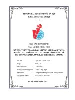 Báo cáo tâm lý học nhóm nhỏ