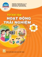 VỞ BÀI TẬP HOẠT ĐỘNG TRẢI NGHIỆM - LỚP 3