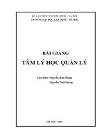 Tl00009  bài giảng tâm lý học quản lý