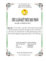 Cơ cấu xã hội – giai cấp và liên minh giai cấp, tầnglớp trong thời kỳ quá độ lên chủ nghĩa xã hội ở Việt Nam.Liên hệ vai trò của Nhà nước và Nhà ngân hàng trong việchỗ trợ doanh nghiệp trong giai đoạn hậu covid 19 hiện nay.