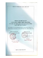 Báo cáo Đề xuất cấp giấy phép môi trường của dự Án nhà máy sản xuất gia công dày dép xuất khẩu tại xã quỳnh thạch, nay là xã quỳnh văn tỉnh nghệ an