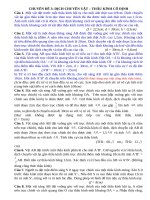 Chuyên Đề 3  dịch chuyển vật   thấu kính cố Định