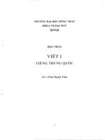 VIẾT TIẾNG TRUNG QUỐC
