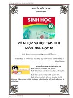 Vở ghi sinh học 10