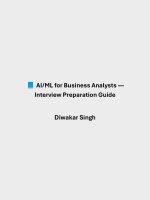 Aiml for business analysts — interview preparation guide