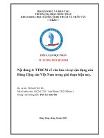 TTHCM về văn hóa và sự vận dụng của Đảng Cộng sản Việt Nam trong giai đoạn hiện nay