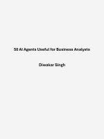 50 ai agents useful for business analysts